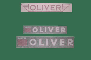 Oliver Implement Decals, Click to ENLARGE!